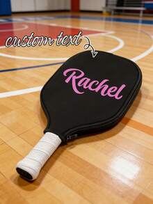 Customized Racket Grip Cover, Design Your Own Racket Grip Protector, Personalized Neoprene Racket Sleeve With Zipper, Customized Racket Grip Holder, Gift For Racket Players, Team Gift, Racket Protective Travel Case - Multicolor - View 1