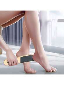 1pc Professional Foot Care Foot File Tool, Made Of Beechwood For Removing Dead Skin, Cracked Heels And Calluses - Multicolor - View 3