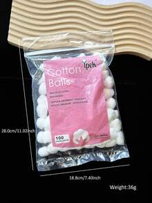 50/100 Stücke Nagellackentferner Baumwollpads, Nagel-Reinigungstücher, Gel-Nagellackentferner Pads, Einmal-Nagelpflege-Reinigungswatte - Weiss - Übersicht 7