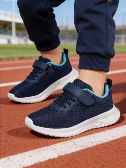 Giày thể thao chạy bộ mùa hè thoáng khí, nhẹ, thoải mái, thời trang dành cho trẻ lớn.
