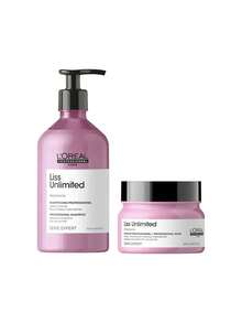 L'Oréal Professionnel 【套装】SERIE EXPERT Liss Unlimited Smoothing Shampoo For Frizzing Hair 500 Ml + Serie Expert Liss Unlimited Smoothing Mask For Frizzing Hair 250 Ml - 專家系列 - 查看 1