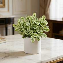 Artificial Plants Table Centerpiece Plastic Fake Eucalyptus Stems For Living Room Shelf Home Office Decor - Light Green - View 3