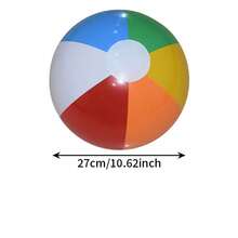 Bolas inflables transparentes a rayas, bolas transparentes con lunares de PVC, bolas inflables de juguete con estampado de lunares y rayas de colores, accesorios para juegos de fiesta en casa, decoración para fiestas en la piscina, regalos - Multicolor - Ver 3