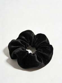 4pcs/Set Extra Large Hair Claw Clips, Suitable For Thick Hair Women, Premium Velvet Soft Jumbo Claw Clips, XL 6 Inch Elastic Hair Accessories Travel Accessories Ponytail Holders Hair Elastics Hair Rubber Bands Scrunchies Hair Rope - Black - View 3