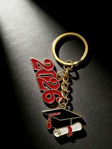 1/2 Móc khóa số 2026, Móc khóa mùa tốt nghiệp, Móc khóa độc đáo dành cho học sinh, Vòng chìa khóa, Móc khóa xe hơi unisex, Móc chìa khóa, Quà tặng ngày lễ, Phụ kiện hàng ngày và ngày lễ - Nhiều màu - Xem 14