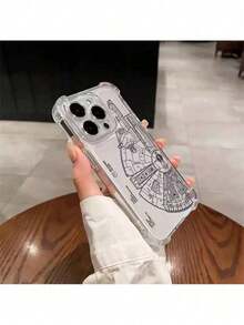 Fast EU Shipping (DE & ES) Stars Anime Wars Design Phone Case Compatible With IPhone 16, 15, 14, 13, 12, 11 Pro Max, Mini, XR, XS, X, 7, 75 Plus, With Four-Corner Drop Protection, Transparent, Magnetic, And Soft TPU Back Cover. - 無色 - 查看 3