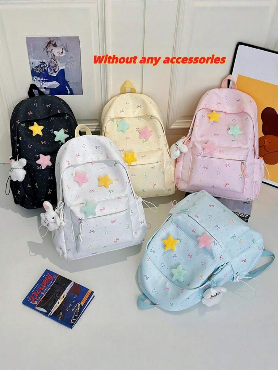 New Cartoon Fashionable Minimalist Elegant Versatile Comfortable Cute Travel Large Capacity Multi-Function Backpack - Multicolor - View 1