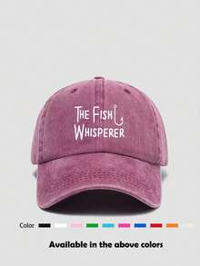 1顶男女通用做旧字母印花软顶棒球帽，休闲遮阳帽，适合日常佩戴，四季皆宜 - A - 查看 4