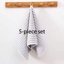 1 Pack Solid Color Premium Coral Fleece Large Hand Towels 30*60cm, Lint-Free, Quick-Drying Kitchen Towels - Multicolor - View 11