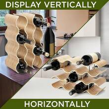 Wood Wine Rack – 72 Bottles, 4 Tiers – Stackable Bottle Shelf Cellar Or Kitchen – Easy Assembly – 85 X 25 X 105 K2N8 - View 2