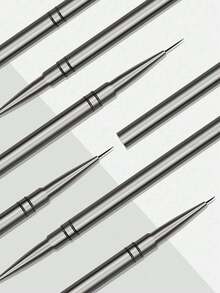 This 5-Piece Nail Art Pen Set Features Metal Barrels And Includes Caps; Sizes Include 6/9/12/15/18mm. Specifically Designed For DIY Flower Painting. - Multicolor - View 5