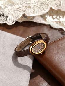 REBIRTH 1pc Women's Compact Fashion Waterproof Quartz Watch, Suitable For Daily Decoration - one-size - View 2