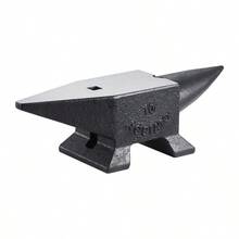 Cast Iron Anvil, 22 Lbs/10kg Single Horn Anvil, With Large Countertop And Stable Base, High Hardness Rugged Round Horn Anvil Blacksmith, Shaping, Bending - 10 Kg - View 2
