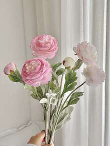 1/3 Stück künstliche Pfingstrosen-Rosen Blumenstrauß mit langem Stiel, geeignet für Heim-Dekoration, Zimmer-Dekoration, Schlafzimmer-Dekoration, Hochzeitsdekoration, Hochzeitshintergrund-Dekoration, Vasen-Dekoration, Garten-Dekoration, Außen-Dekoration, Abschlussfeier-Dekoration, Muttertags-Geschenk - Verschiedenfarbig - Übersicht 9