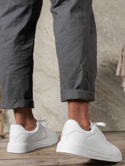 Unisex Casual Shoes, Size 36-45, Women's Casual Shoes, Men's Athletic Shoes, Lace-Up Soft Bottom Comfortable Men's Shoes, Lightweight Low-Top Everyday Shoes