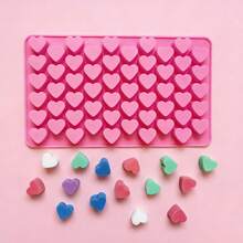 1/2pcs Heart-Shaped Silicone Chocolate & Gummy Candy Mold, Suitable For Handmade Gifts And Holiday Party Decorations - View 6