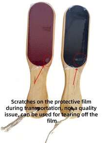 1pc Professional Foot Care Foot File Tool, Made Of Beechwood For Removing Dead Skin, Cracked Heels And Calluses - Multicolor - View 4