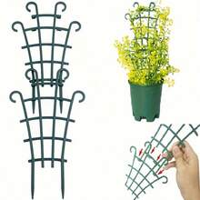 4/8/12 Pcs Stackable Planter Grid, Mini Indoor Plastic Trellis For Climbing Plants, DIY Planter Grid Rack - New Model - View 7