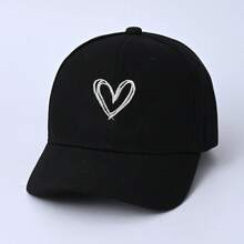 1 Stück "Doppelherz" besticktes Baseballcap, modischer Polyester Sonnenhut, Outdoor Accessoire, Kopfbedeckung - Doppeltes Herz - Übersicht 7