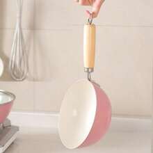 1 Chảo xào gốm màu hồng, chảo đáy phẳng chống dính dùng trong gia đình, nồi nấu thức ăn cho trẻ em, chảo xào đa năng, phù hợp với bếp từ và bếp ga, thiết kế đáy phẳng dày dặn, giảm khói dầu. - Xem 9