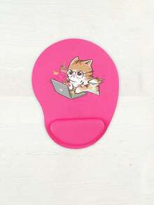 Ergonomic Cat Pattern Wrist Rest Mouse Pad, Ergonomic EVA Wrist Pad, Non-Slip Memory Foam Mouse Pad, Comfortable Non-Slip Base, Comfortable Mouse Pad With Comfortable Wrist Rest, Comfortable Skin-Friendly Desktop Support, Desktop Protection Pad, Suitable For Gaming, Office, Computer, Laptop, Home, Graduation Season Souvenir, Valentine's Day, Mother's Day, Easter, Christmas, Back To School Season, Perfect Gift - Multicolor - View 12