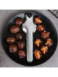 Dụng cụ mở hạt dẻ bằng thép không gỉ, dụng cụ bóc vỏ hạt dẻ, kẹp mở hạt dẻ dày dặn, dụng cụ bóc vỏ hạt dẻ bằng thép không gỉ, phụ kiện thay thế phù hợp cho kìm, đặc biệt dùng trong khách sạn. - Nhiều màu - Xem 4