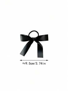 1/6/24 chiếc Dây buộc tóc nơ kiểu ballet, nơ ruy băng đen, dây buộc tóc tối giản thanh lịch, kẹp tóc đuôi ngựa kiểu Hàn Quốc / Dây buộc tóc đôi màu kem dễ thương, kẹp tóc đuôi ngựa, tóc xoăn, dây buộc tóc, phụ kiện tóc, quà tặng, đồ dùng du lịch, quà tặng nữ, sản phẩm chăm sóc tóc, đạo cụ chụp ảnh thông dụng, quà tặng nhỏ Giáng sinh, dây chun buộc tóc, dây chun scrunchies, dây buộc tóc co giãn, lễ hội, tiệc tùng - màu đen - Xem 3