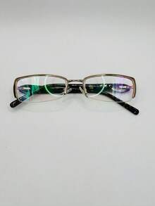 Eyeglass Frame, Metallic, Semi-Rimless, Small Model - PROMOTION - Marrón - Ver 1