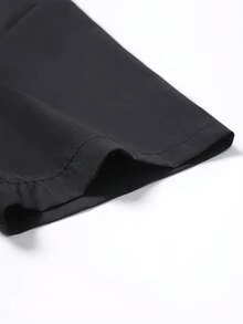 Men's Embroidered Short Sleeve Casual Shirt, Spring/Summer - Black - View 6