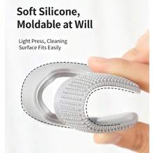 Removedor de pelo de mascotas reutilizable de silicona, elimina eficazmente el pelo y el pelusa del sofá, alfombra, ropa, ropa de cama, adecuado para perros y gatos, fácil de limpiar sin residuos - gris - Ver 7