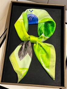 1条新鲜水果印花围巾，多功能发圈礼品 - 彩色 - 查看 13