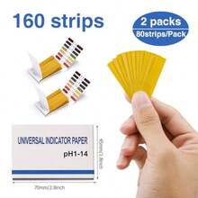 2 Pack P Test Strs 160 Strs P.1-14 Universal P Test Pr Litmus Test Pr Soap Ma Testing Strs  Water Wine Saliva Urine S Testing Pet Food And Diet P Moniing Sealed Pack - 2 - View 2