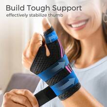 1pc Breathable Thumb Splint Brace Support For Right Hand Or Left Hand - Multicolor - View 5