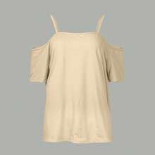 1 pieza Camiseta sin mangas de punto con estampado de leopardo y bloques de color, adecuada para vacaciones y playa en verano de manera casual - Beige claro - Ver 7
