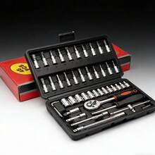 Bộ dụng cụ sửa chữa ô tô 46 chi tiết, bộ dụng cụ bảo trì nhà cửa. - Bộ 46 món - Xem 1