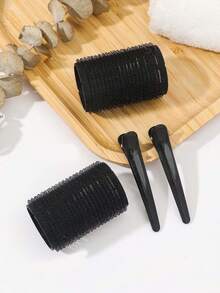 Bộ 25 món dụng cụ uốn tóc và kẹp tóc, bao gồm 12 ống cuốn tóc và 12 kẹp tóc hình vịt, kèm theo ống cuốn tóc, kẹp và lược, dụng cụ uốn tóc chuyên nghiệp, phụ kiện tạo kiểu tóc DIY. - Nhiều màu - Xem 3