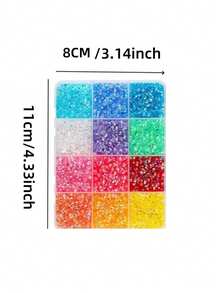 6 hộp đá trang trí móng tay ABS nhiều màu sắc ngẫu nhiên, đá kim cương đáy phẳng 3mm bằng nhựa, kèm nhíp, thích hợp cho nghệ thuật làm móng, thủ công mỹ nghệ, trang trí quần áo và vải vóc, phụ kiện làm móng đa năng, tự làm (DIY). - Nhiều màu - Xem 6