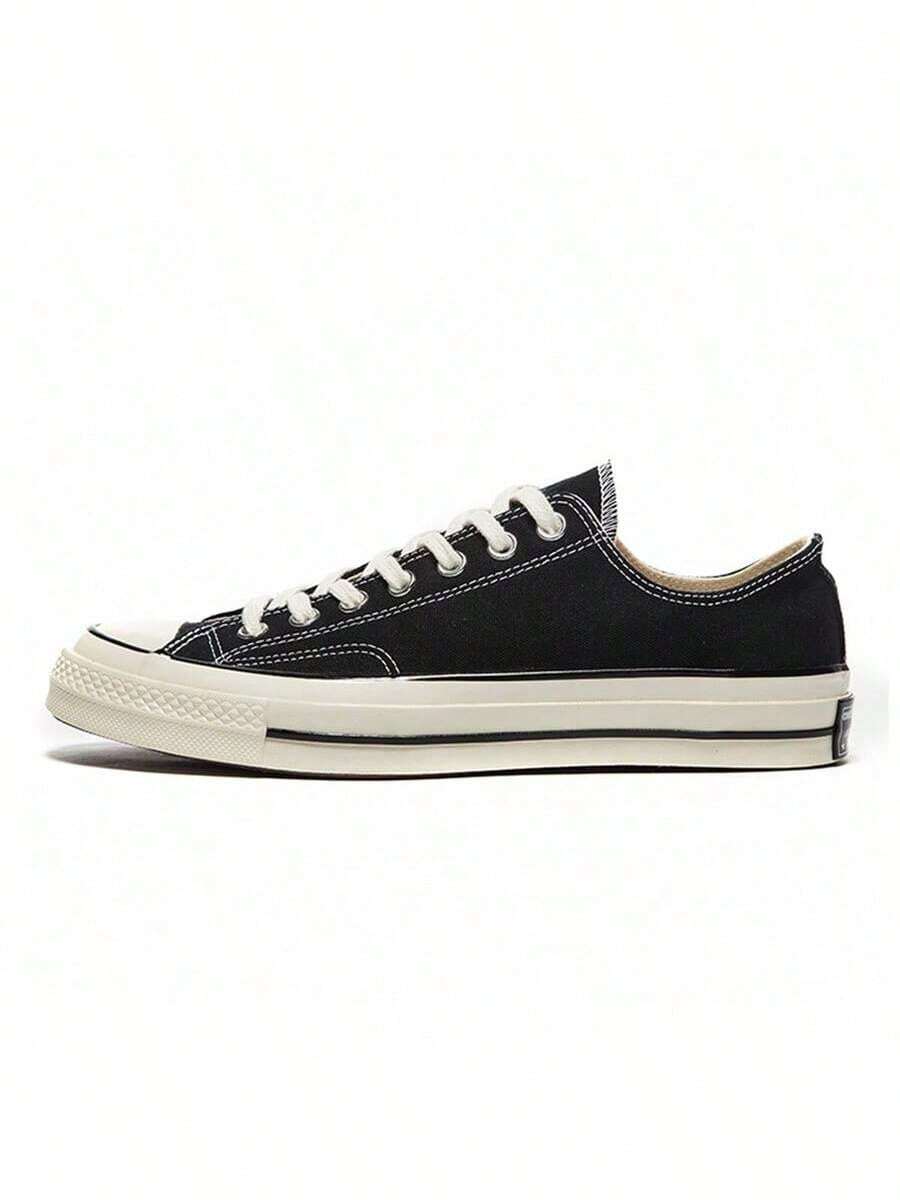 Giày Converse nam và nữ kiểu dáng mới năm 2026, phong cách retro thập niên 1970, giày vải cổ thấp, giày thể thao học sinh, giày thường ngày, giày đôi 162058 - màu đen - Xem 1