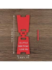 Mini placa impressa em 3D "Eu te amo", presente para o Dia dos Namorados, acessórios para mesa de escritório, materiais de escritório, acessórios para escritório - Multicolorido - Ver 2