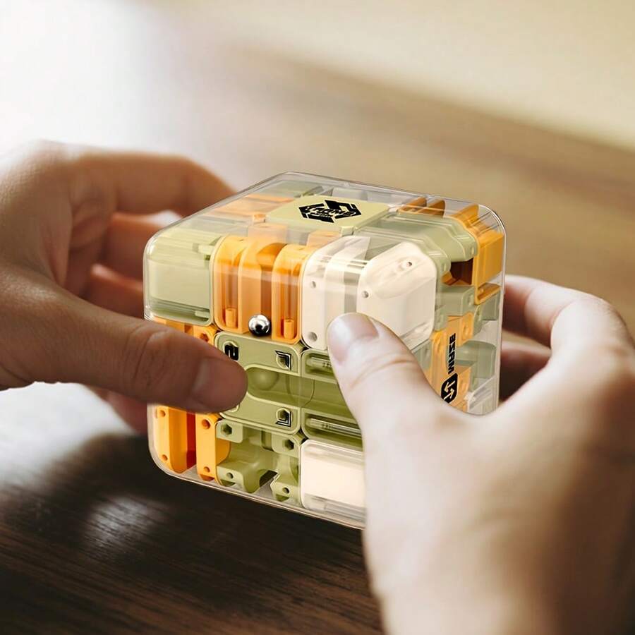 Đồ chơi khối lập phương mê cung 3D, xoay tròn, giúp rèn luyện trí não và tư duy phản biện, trò chơi trí tuệ đầy thử thách, trau dồi khả năng tư duy không gian và tính kiên nhẫn, quà tặng sinh nhật cho người lớn | quà tặng Giáng sinh, phù hợp cho độ tuổi từ 14 trở lên. - Nhiều màu - Xem 1