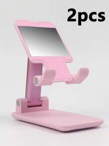 2pcs/1pc Adjustable Foldable Phone Stand, Portable Loose Office Holder, Non-Slip Plastic Tablet Stand, Battery-Free, Foldable Desktop Phone Holder Compatible With Apple, Android Phones, Birthday Gift, Family, Friends Phone Stand, Phone Accessories - Phone Stand - View 15