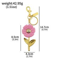 1pc New Exquisite Daisy Keychain Beautiful And Creative Flower Keychain Pendant Multi-Functional Wallet Charm Presented To Women's Jewelry Gift - Multicolor - View 16