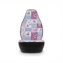 2pc Patchwork Floral Car Seat Covers, Cottagecore Car Accessories, Vintage Floral Car Decor, Cute Girly Car Interior Seat Covers  For Women, Car Interior Decor - 彩色 - 查看 2