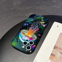 Tương thích với iPhone 17, 17 Pro, 17 Pro Max, 17 Air, 16, 15, 14, 13, 12, 11 / S26, S25, 24, 23, 22 Ultra, A52, A53, A54, A55, A56, 07, A17 / / , Chống bám vân tay, Chống sốc, Chống rơi vỡ. Ốp lưng điện thoại màu kem trong suốt họa tiết sứa thời trang. Sang trọng và thanh lịch, món quà lý tưởng cho bạn bè, bạn gái, bạn trai. - màu đen - Xem 7