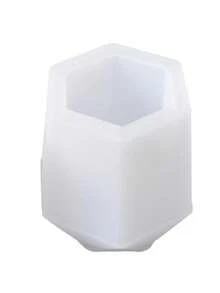 1 件几何设计 DIY 硅胶模具 - 白色 - 查看 11