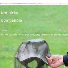 户外防蚊帽，自动伸缩防虫帽，多功能露营帽，钓鱼帽 - 彩色 - 查看 9