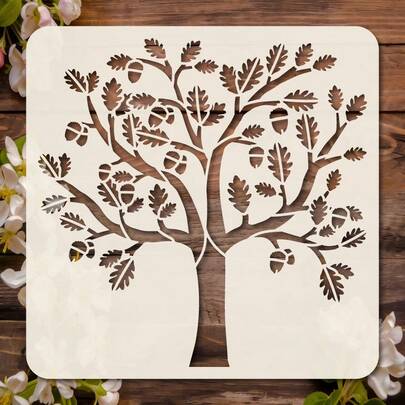 1 件装理发师造型模板，5.9*5.9 英寸，采用风格化的理发师手部设计，手持粉扑和爽身粉瓶，线条粗犷，纹理细节丰富，非常适合绘画、木工、剪贴簿、卡片制作、日记和家居装饰，是理发店装饰、男士理容活动和复古主题活动的理想之选。