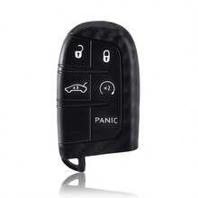 Bao đựng chìa khóa xe hơi bằng silicon mềm cao cấp họa tiết carbon cho Dodge Ram Charger Journey Durango Grand Cherokee Chrysler - đen - Xem 8