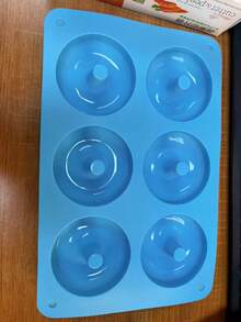 6-Cavity Silicone Donut Mold, Non-Stick Heat Resistant Baking Donut & Cake Maker - Multicolor - View 9