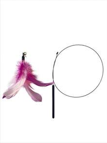 Feather Cat Teaser Wands In Multiple Colors, Cat Toys For Playing With Pets - Multicolor - View 9